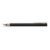 bút máy ký tên faber-castell neo slim metal black matte & rose gold