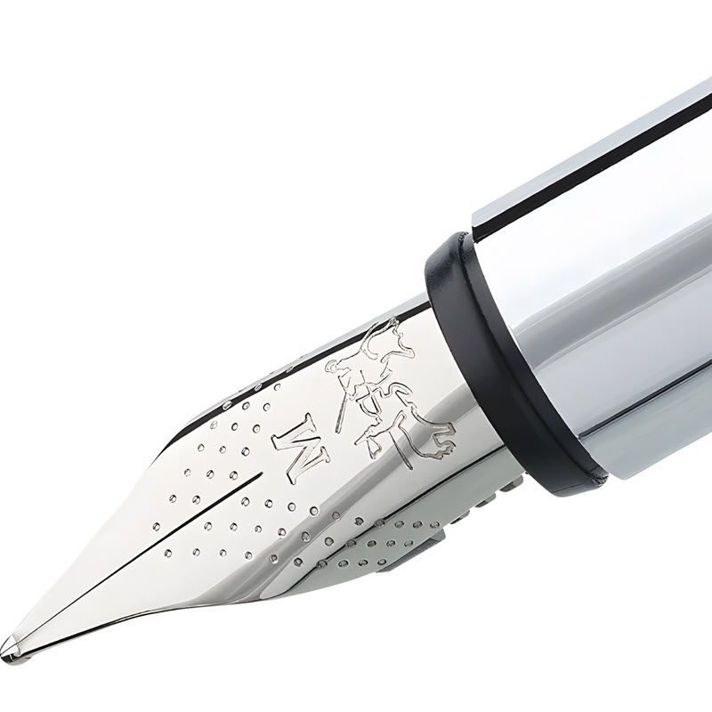 bút máy ký tên faber-castell neo slim stainless steel silver matte