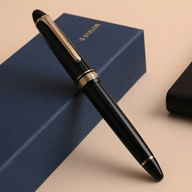 Bút Máy Ký Tên Sailor 1911L Fountain Pen GT Màu Đen Ngòi Vàng 21K Cao Cấp