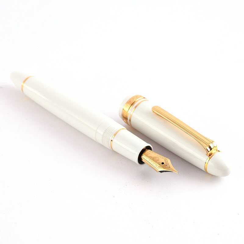 Bút Máy Ký Tên Sailor 1911L Fountain Pen GT Màu Trắng Ngòi Vàng 21K Thanh Lịch - Ảnh 2