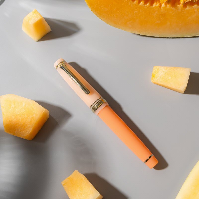 Bút Máy Ký Tên Sailor PG Smoothie Cantaloupe Hồng Cam Ngòi Vàng 21K