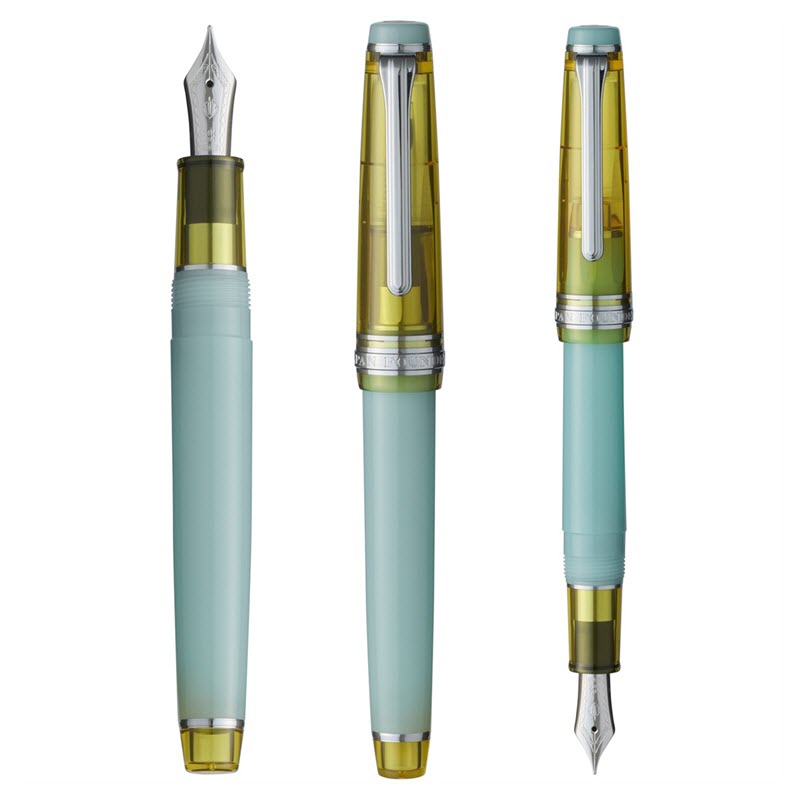 Bút Máy Ký Tên Sailor Pro Gear Slim Manyo #3 Bamboo Shoot Kèm Mực Nagi 50ml - Ảnh 2