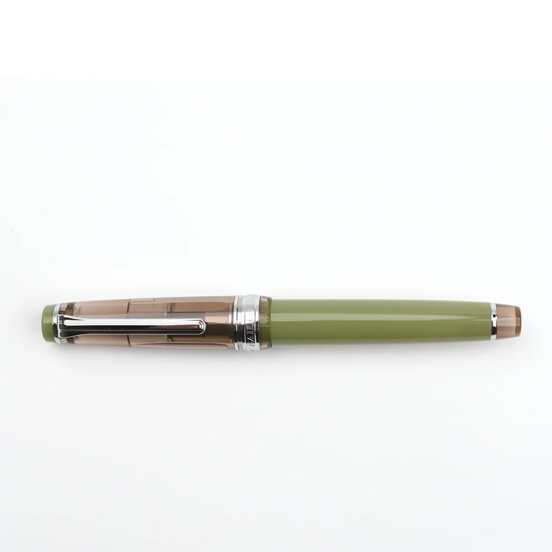 Bút Máy Ký Tên Sailor Pro Gear Slim Manyo #3 Chestnut Kèm Mực Kuri 50ml - Ảnh 2