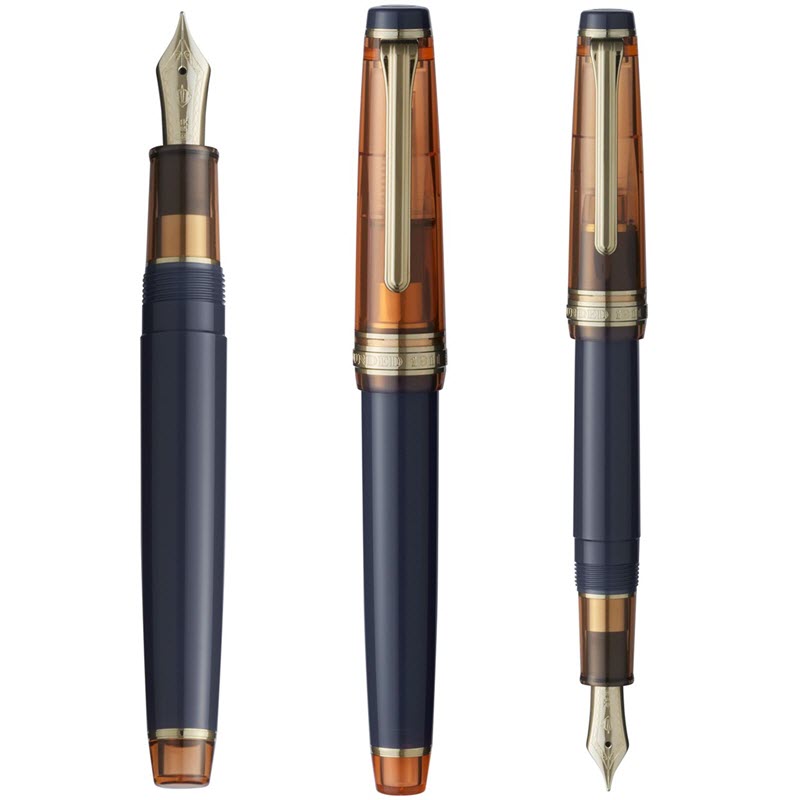 Bút Máy Ký Tên Sailor Pro Gear Slim Manyo #3 Persimmon Kèm Mực Budo 50ml - Ảnh 3