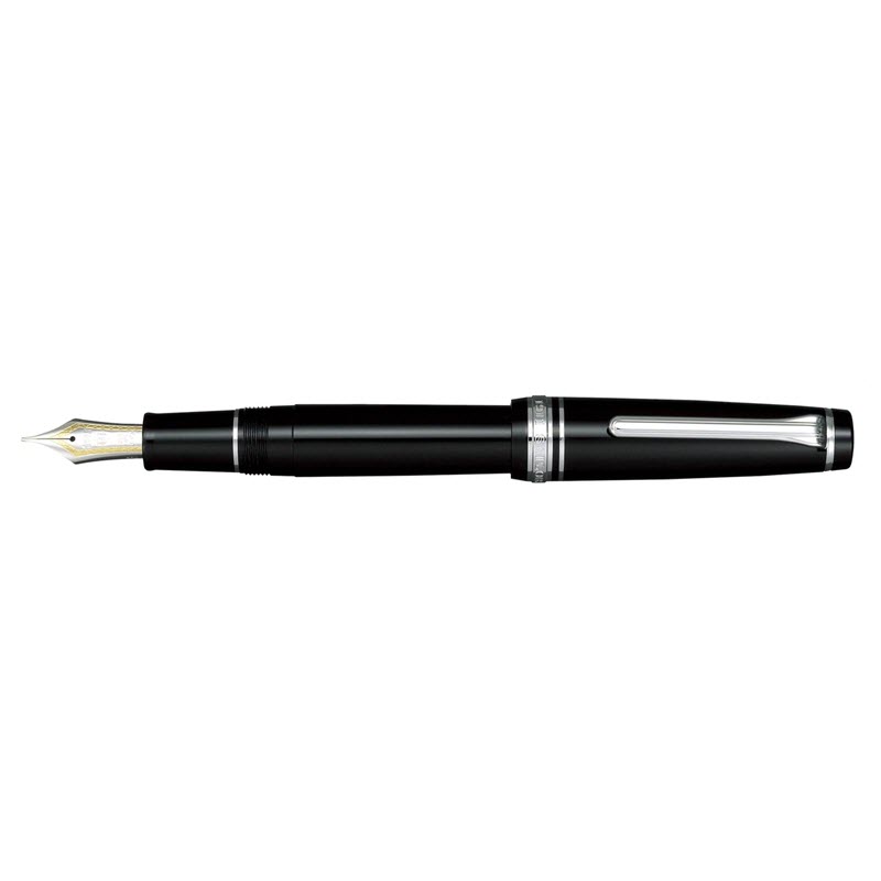 Bút Máy Ký Tên Sailor Professional Gear Silver FP ST Black 11-2037 Cao Cấp