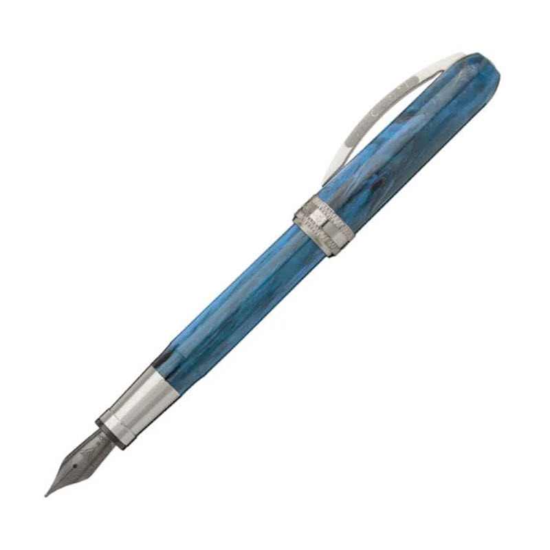 Bút Máy Ký Tên Visconti Rembrandt-S Light Blue KP10-26-FPM Xanh Dương Vân Đá - Ảnh 2