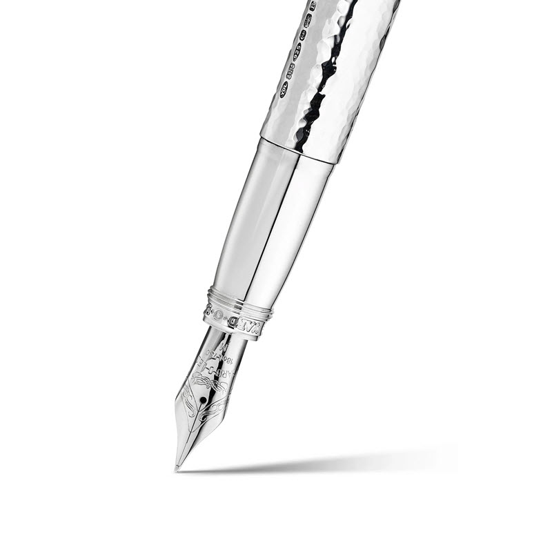 Bút Máy Ký Tên Yard-O-Led Grand Martelé Bạc Khối Sterling Chạm Khắc Thủ Công - Ảnh 3