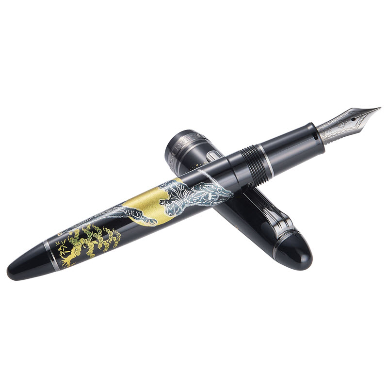 Bút Máy Sailor 1911 Ninja Maki-e #2 Katana 11-8978-420 Bản Giới Hạn Ngòi Vàng 14K - Ảnh 2