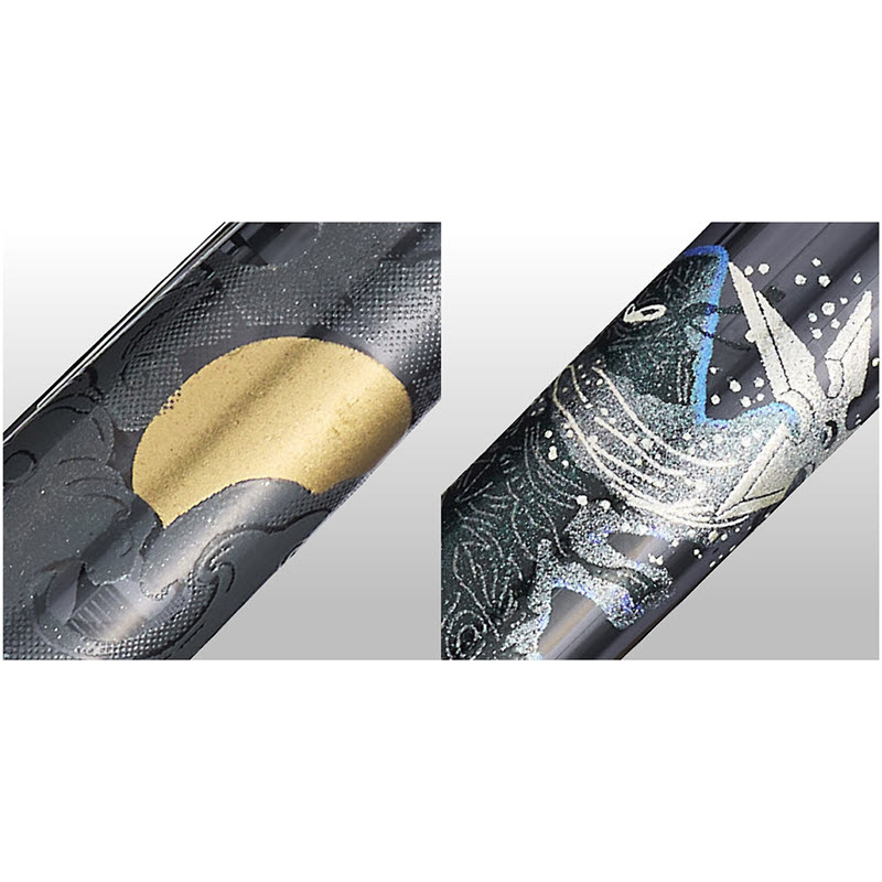 Bút Máy Sailor 1911 Ninja Maki-e #2 Star 11-8981-221 Bản Giới Hạn Ngòi Vàng 14K - Ảnh 4