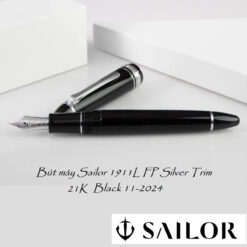 Alternative view of Bút Máy Sailor 1911L Fountain Pen Silver Trim Black 21K 11-2024 Chính Hãng