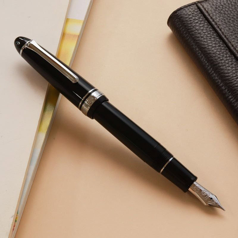Bút Máy Sailor 1911L Fountain Pen Silver Trim Black 21K 11-2024 Chính Hãng