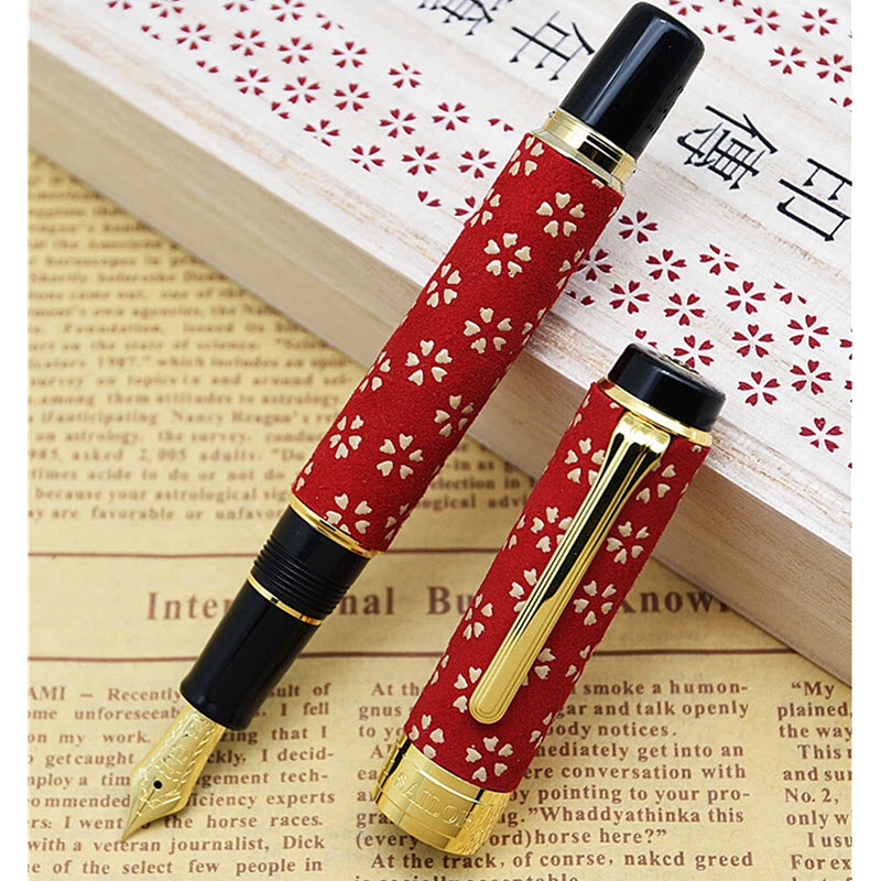 Bút Máy Sailor Koshu Inden Kozakura 10-3051-330 Màu Đỏ Thủ Công Tinh Xảo - Ảnh 4