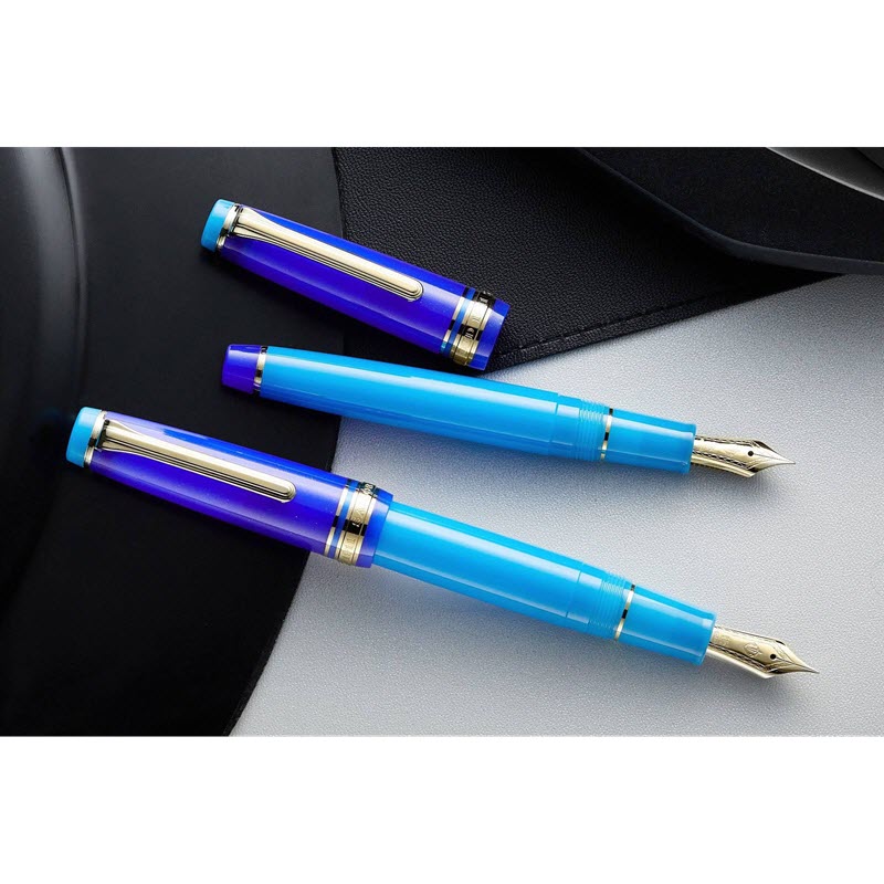 Bút Máy Sailor Professional Gear Slim 14K Blue Quasar 11-8749 Bản Giới Hạn - Ảnh 5