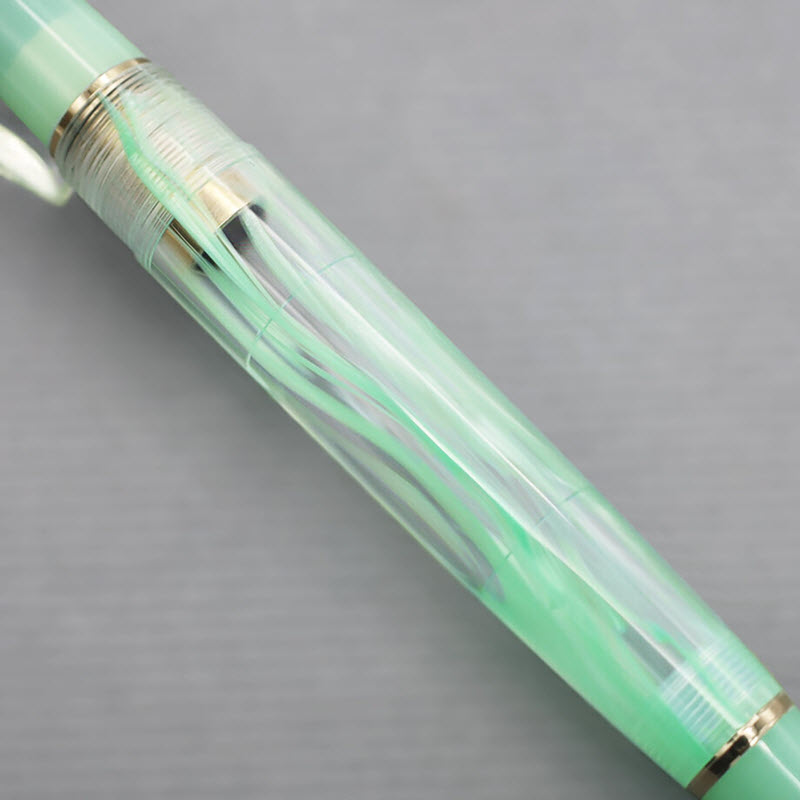 Bút Máy Sailor Veilio Pearl Mint 11-5045 Vân Cẩm Thạch Xanh Ngọc Ngòi Vàng 21K - Ảnh 4