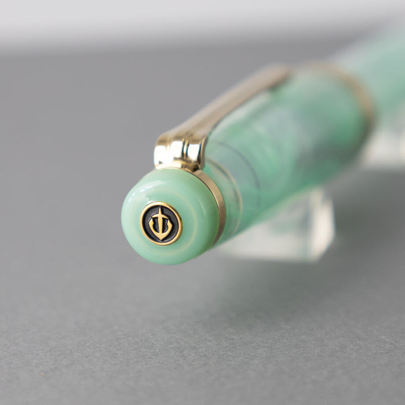 Bút Máy Sailor Veilio Pearl Mint 11-5045 Vân Cẩm Thạch Xanh Ngọc Ngòi Vàng 21K - Ảnh 3