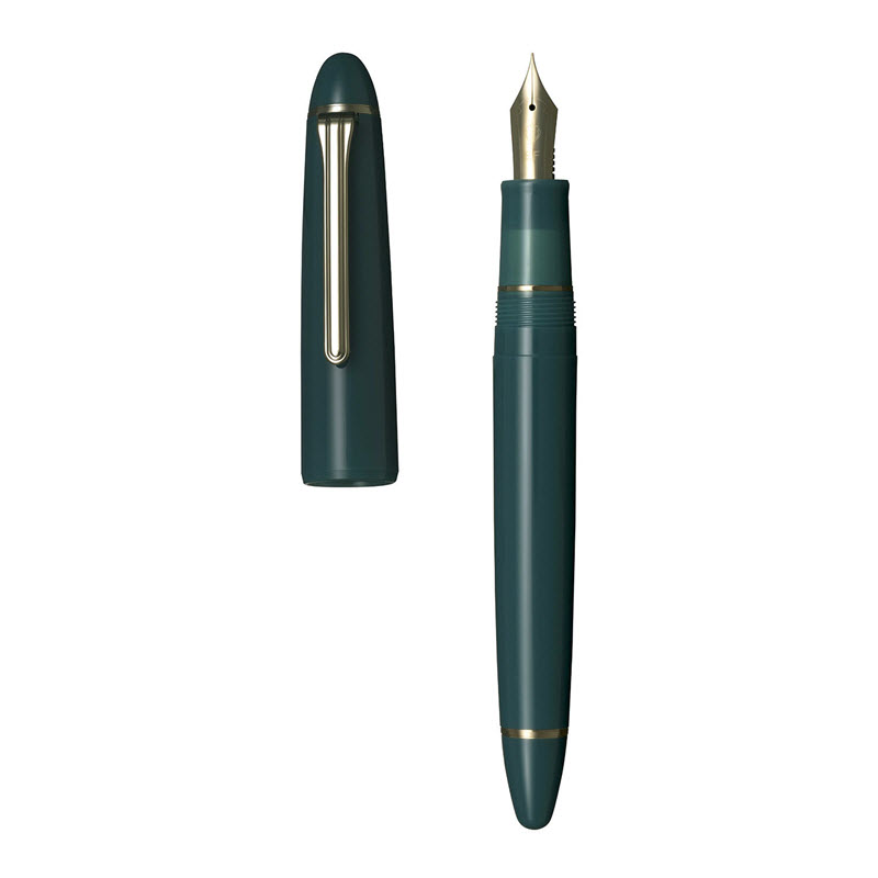 Bút Máy Ký Tên Sailor 1911 Casual L Gold Trim 11-0820-460 Xanh Lá