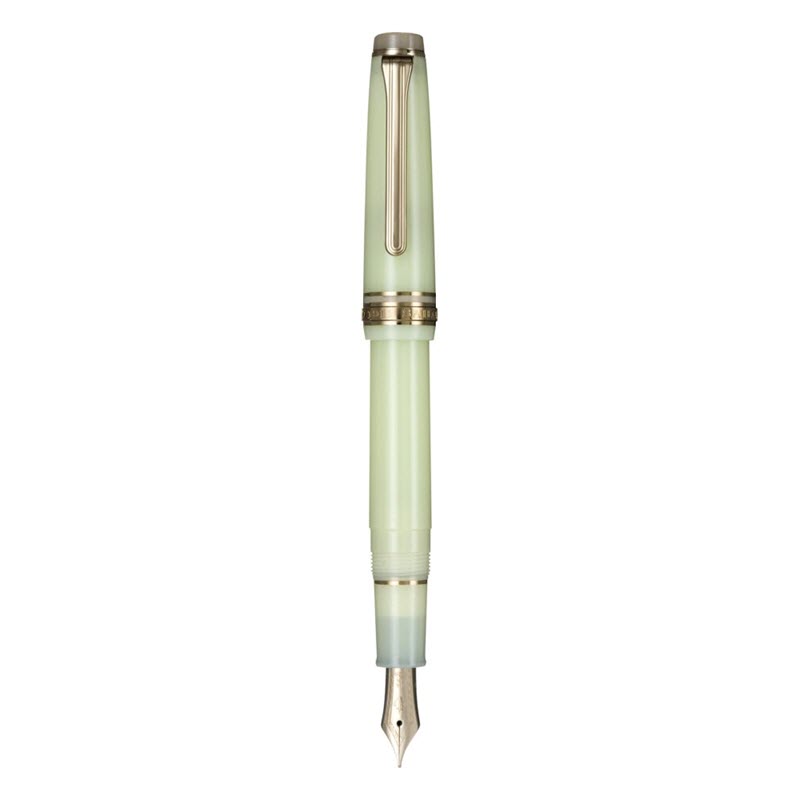 Set Bút Máy Sailor Professional Gear Slim Solar Term Fuki Kèm Mực Wakauguisu 20ml