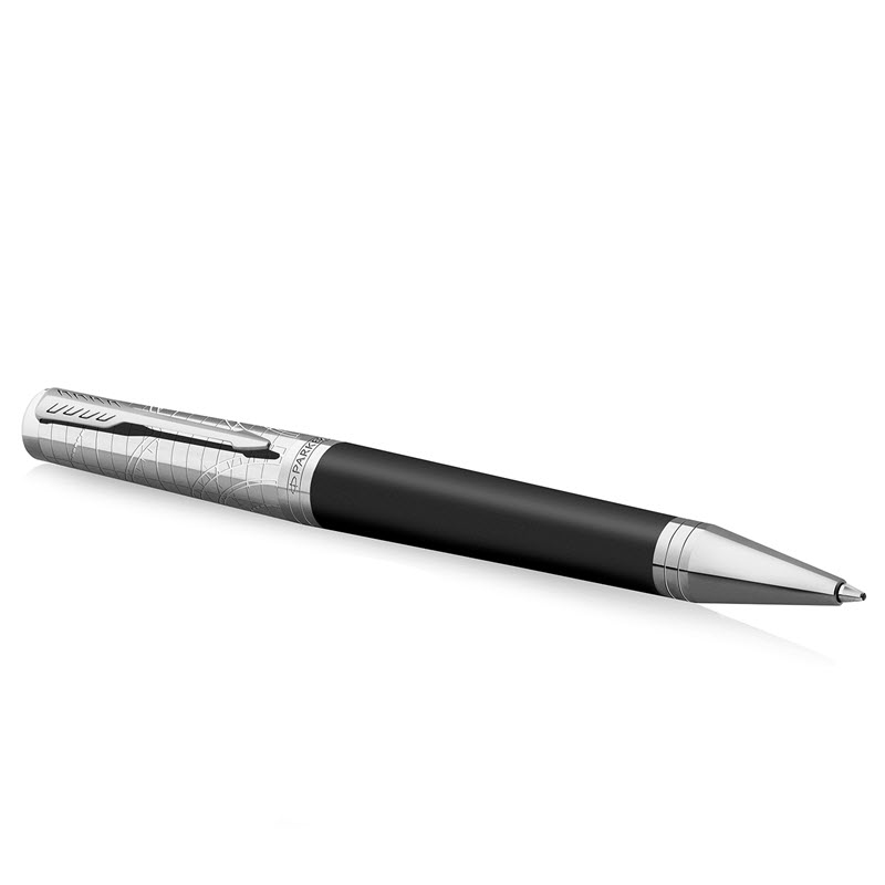 Bút bi Parker Ingenuity Legacy CT chính hãng thân đen chạm khắc cao cấp - Ảnh 4