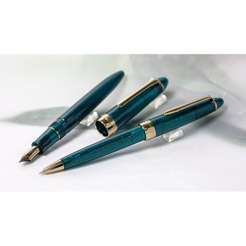 Bút Bi Sailor 1911 Ballpoint Pen Shikiori Kusa Asobi Yukiusagi 16-0357-204 Xanh Lá - Ảnh 4
