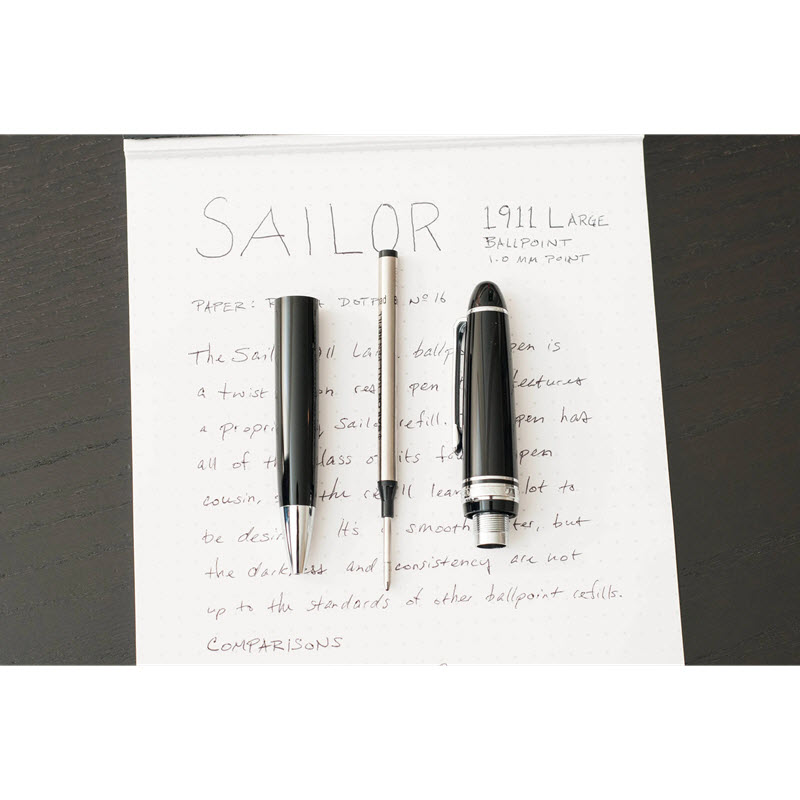 Bút Bi Cao Cấp Sailor 1911L Ballpoint Pen ST 16-1010-620 Màu Đen - Ảnh 4