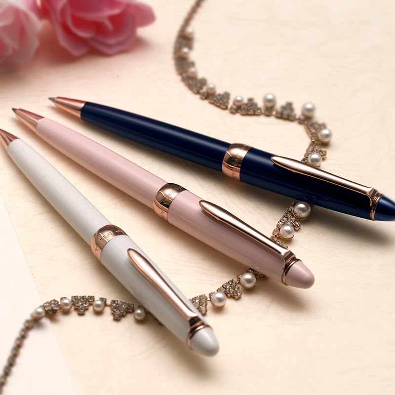 Bút Bi Ký Tên Sailor Fasciner Ballpoint Pen Pearl White 16-0525-210 Thanh Lịch - Ảnh 4