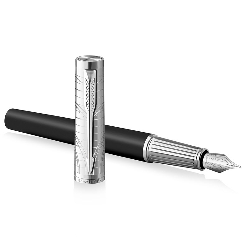 Bút máy Parker Ingenuity Legacy CT chính hãng thân đen chạm khắc cao cấp - Ảnh 4
