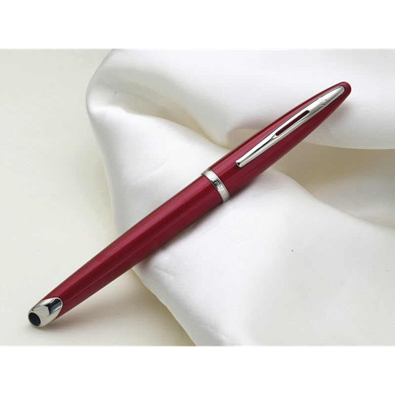 Bút Máy Ký Tên Waterman Carene Red S0839590 Cài Trắng Ấn Tượng - Ảnh 4