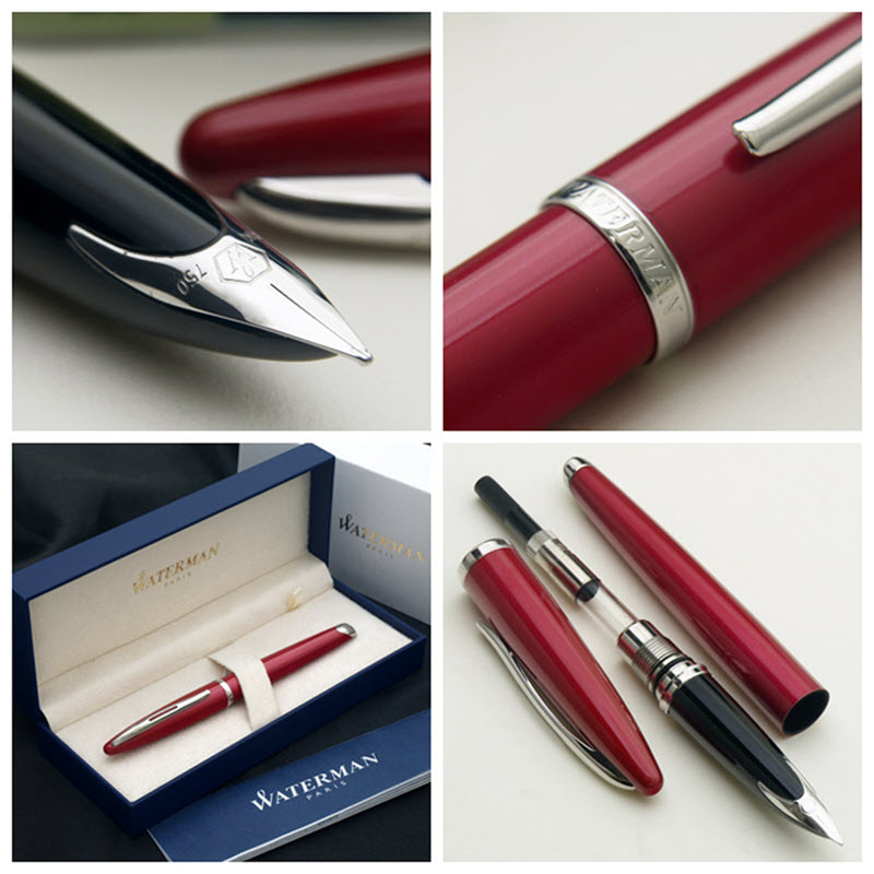 Bút Máy Ký Tên Waterman Carene Red S0839590 Cài Trắng Ấn Tượng - Ảnh 3
