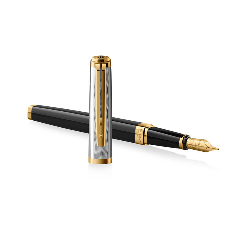 Bút Máy Waterman Exception Reflections of Paris Slim DLX BLK GT 2200947 Cao Cấp - Ảnh 3