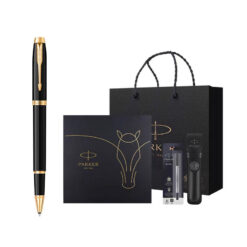Bộ quà bút ký Parker IM Black GT TB4-1975576 kèm ngòi và bao da cao cấp
