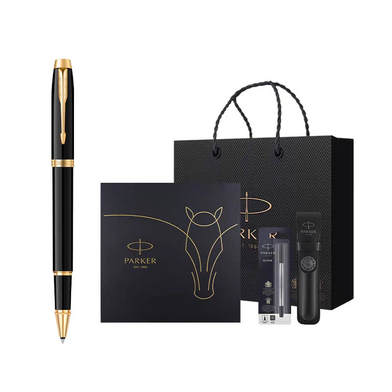 Bộ quà bút ký Parker IM Black GT TB4-1975576 kèm ngòi và bao da cao cấp