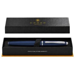 Bút Bi Cross Calais Xanh Dương Nhám AT0115-18 – Mực Gel Viết Mượt, Thay Ruột Linh Hoạt Kèm Hộp Quà