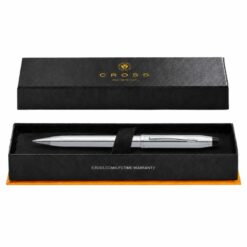 Bút Bi Cross Century II Mạ Chrome Bóng 3502WG – Xoay Hai Chiều, Ruột #8513 Viết Mượt, Thay Ruột Tiện Lợi Kèm Hộp Quà