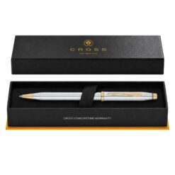 Bút Bi Cross Century II Medalist Mạ Chrome 3302WG – Xoay Hai Chiều, Ruột #8513 Viết Mượt, Kèm Hộp Quà