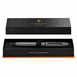 Bút Bi Cross Century II Xám Kim Loại Sẫm AT0082WG-115 – Xoay Hai Chiều, Ruột #8513 Viết Mượt, Thay Ruột Tiện Lợi
