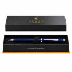 Bút Bi Cross Century II Xanh Dương Trong Mờ AT0082WG-103 – Xoay Hai Chiều, Ruột #8513 Viết Mượt, Thay Ruột Linh Hoạt