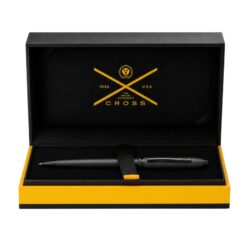 Bút Bi Cross Townsend Đen Nhám AT0042-62 – Vân Khía Micro-Knurl, Cơ Chế Xoay, Ruột Medium Kèm Hộp Hãng Cao Cấp