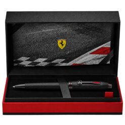 Bút Bi Cross Townsend Ferrari FR0042-58 – PVD Đen Nhám Cá Tính, Họa Tiết Honeycomb, Cơ Chế Xoay Tiện Lợi Kèm Hộp Cao Cấp