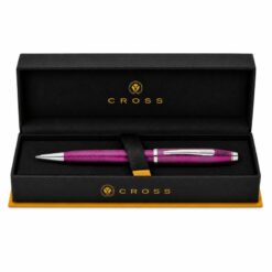 Bút Bi Khô Cross Century II AT0082WG-168 – Sơn Mài Tím Midnight Plum, Xoay Thu Ngòi, Mực Đen 0.7mm Kèm Hộp Hãng Cao Cấp