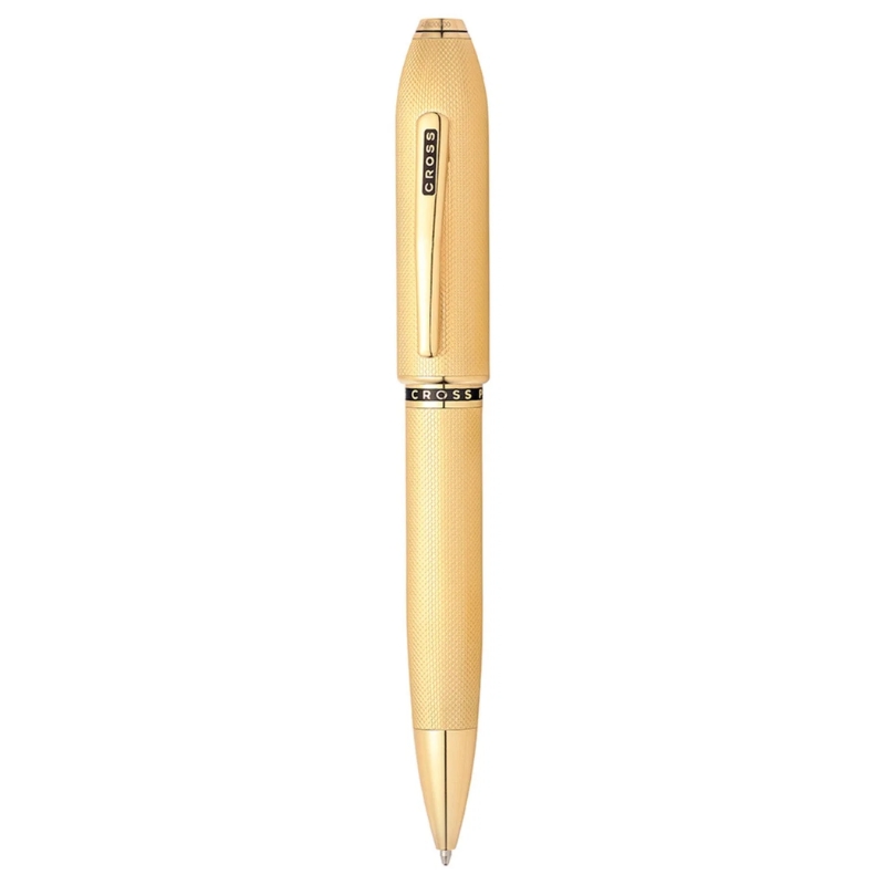 Bút Bi Khô Cross Peerless AT0702-4 – Thân Mạ Vàng 23KT, Họa Tiết Guilloché Đính Pha Lê, Xoay Thu Ngòi Tiện Lợi Kèm Hộp Cao Cấp - Ảnh 2