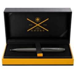 Bút Bi Khô Cross Townsend AT0042-60 – Thiết Kế Art Deco Thân Đen Nhám, Xoay Thu Ngòi Tiện Lợi Kèm Hộp Hãng Cao Cấp