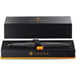 Bút Bi Ký Tên Cross ATX Màu Đen Nhám 885-41 – Rollerball Mực Gel Êm, Thay Ruột Linh Hoạt Kèm Hộp Quà Cao Cấp