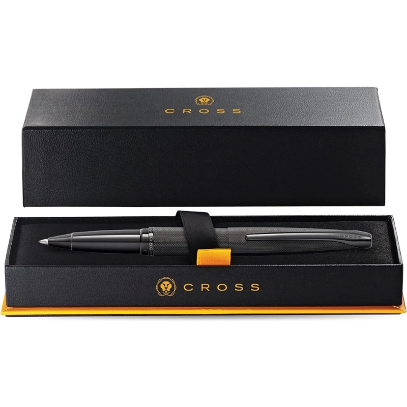 Bút Bi Ký Tên Cross ATX Màu Đen Nhám 885-41 – Rollerball Mực Gel Êm, Thay Ruột Linh Hoạt Kèm Hộp Quà Cao Cấp