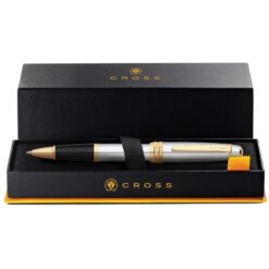 Bút Bi Ký Tên Cross Bailey Mạ Chrome Cao Cấp AT0455-6 – Mực Gel Viết Mượt, Thay Refill Dễ Dàng, Kèm Hộp Quà