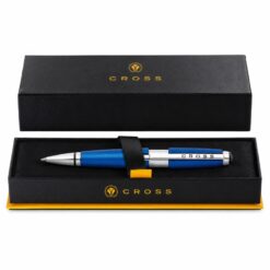 Bút Bi Ký Tên Cross Edge AT0555-3 Màu Xanh Nitro – Cơ Chế Trượt Một Tay, Mực Gel 0.7mm, Thay Ruột Linh Hoạt Kèm Hộp
