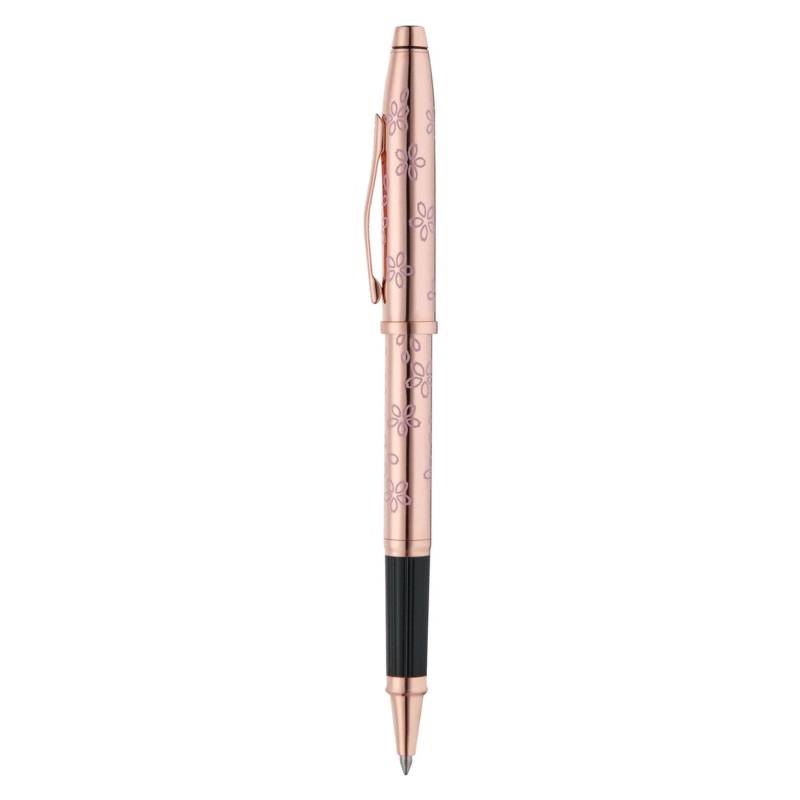 Bút Bi Nước Cross Century II Hoa Anh Đào AT0085WG-169 – Mạ Vàng Hồng, Họa Tiết 360°, Viết Êm Mượt Kèm Hộp Cao Cấp - Ảnh 2
