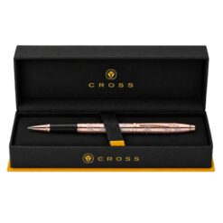 Bút Bi Nước Cross Century II Hoa Anh Đào AT0085WG-169 – Mạ Vàng Hồng, Họa Tiết 360°, Viết Êm Mượt Kèm Hộp Cao Cấp