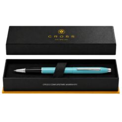 Bút Bi Nước Cross Classic Century Xanh Biển Ánh Ngọc Trai AT0085-125 – Mực Gel Êm, Nắp Snap Cap, Thay Refill Linh Hoạt Kèm Hộp Quà