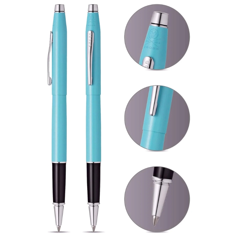 Bút Bi Nước Cross Classic Century Xanh Biển Ánh Ngọc Trai AT0085-125 – Mực Gel Êm, Nắp Snap Cap, Thay Refill Linh Hoạt Kèm Hộp Quà - Ảnh 7