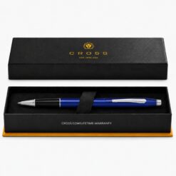 Bút Bi Nước Cross Classic Century Xanh Dương Trong Mờ AT0085-112 – Mực Gel Êm, Nắp Click-Off, Thay Refill Linh Hoạt Kèm Hộp Quà